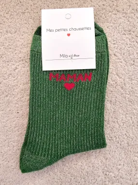 Chaussettes maman Vert