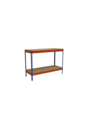 Etagère basse banc de travail SIMONWORK BASIC 2 902145-2 ANTRACITE/BOIS - 900x2100x450 400Kg - SIMONRACK
