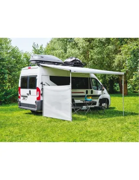omnistor 6300 avec adaptateurs ducato/jumper/boxer h2 2007 mystic gris 4,00 m boîtier blanc - thule