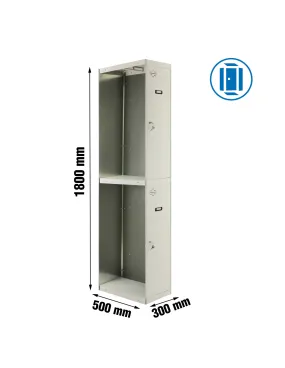 Vestiaire SIMONLOCKER DIY. TANDEM 1/2 300 ADDITIONAL - 1800x300x500 0Kg - SIMONRACK