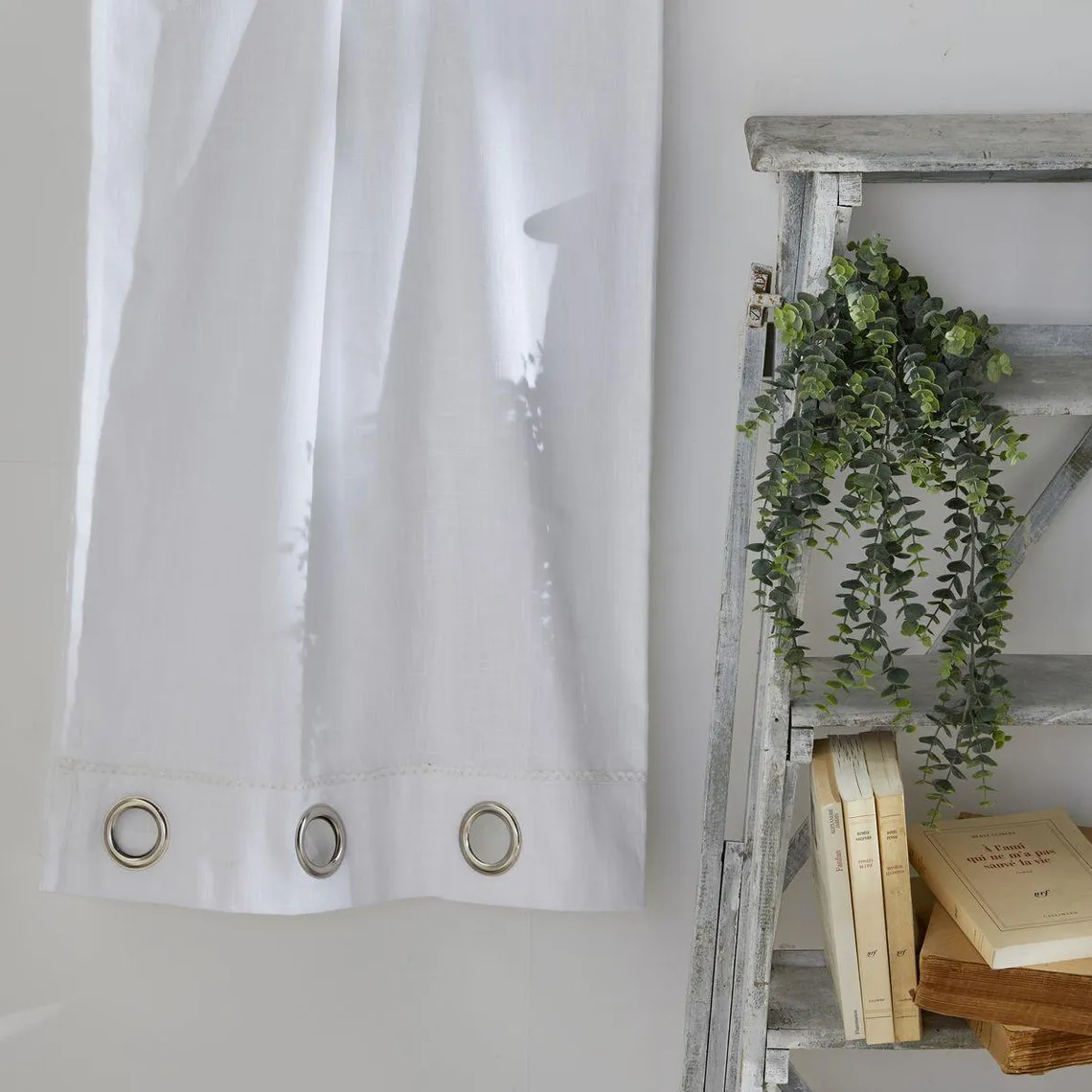 Voilage Oeillets Slub Blanc Craie - Charme | 3 Suisses